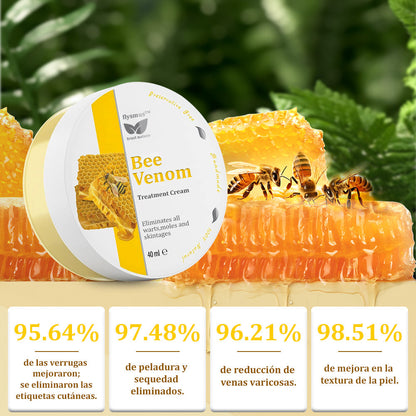 ✅Crema de tratamiento con veneno de abeja flysmus™🐝: Para Eczema, Psoriasis, Acné, Rosácea, Infecciones por Hongos, Verrugas